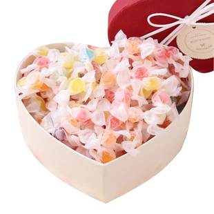 彩色千纸鹤心形糖果礼盒装节日送男女朋友礼物休闲儿童零食大礼包