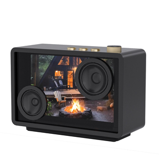 SOAIY索爱BK18透明悬浮歌词音箱蓝牙字幕复古家用一体音响客厅K歌