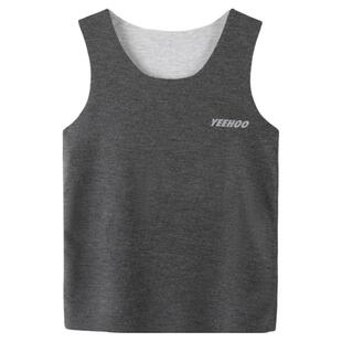 英氏儿童德绒保暖背心男童无痕女童打底内衣内穿护肚双面加绒吊带