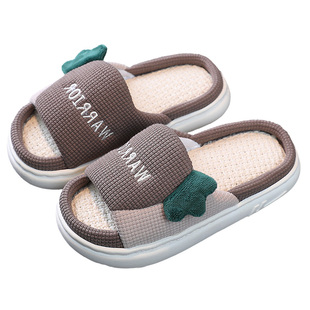 回力亲子拖鞋男童春秋可爱卡通室内家居家用儿童木地板凉拖鞋夏天