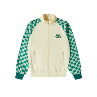 CNC男装奥莱撞色提花夹克外套男款早春新款运动棒球领薄款外套