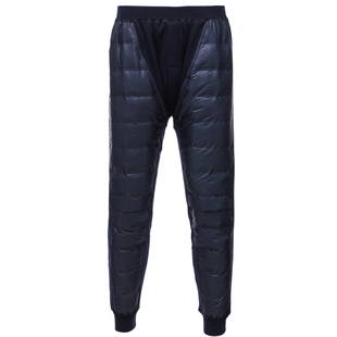 恒源祥正品羽绒裤男内穿高腰棉裤男士修身90%白鸭绒裤中老年加厚