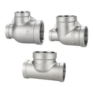 304不锈钢变径三通内丝扣变径三通内螺纹中大三通侧边大三通接头