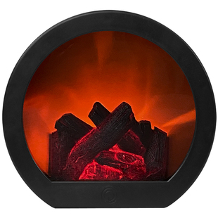 仿真火焰灯氛围客厅台灯桌面直播间背景装饰摆件假火炉小壁炉夜灯