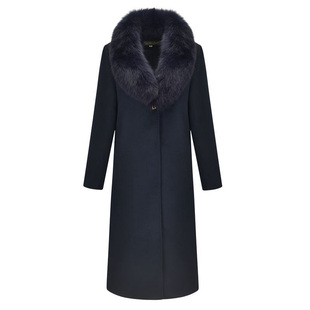 狐狸大毛领羊绒大衣女中长款2025秋冬新款中年妈妈装高端毛呢外套