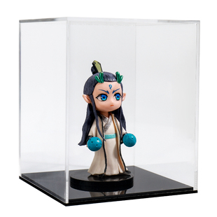 高透明一体式模型展示盒亚克力动漫高达防尘罩手办积木收纳盒定制