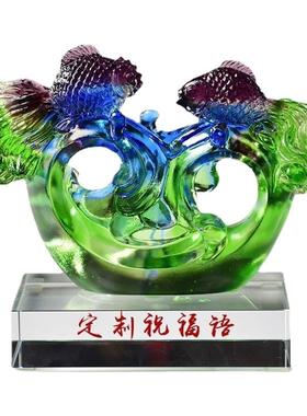 琉璃办公室摆件现代简约桌面