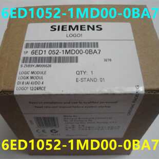 议价6ED1052-1MD00-0BA7西门子LOGO12/24RCE主机模块6ED10521MD00