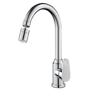 全铜厨房水龙头冷热水款家用防溅水二合一洗菜盆单冷水槽洗碗手池