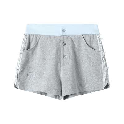 Rrichu纽扣蝴蝶结短裤