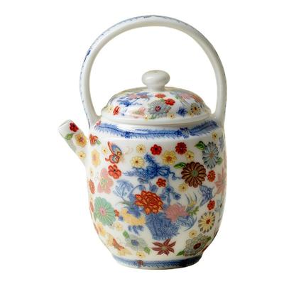 梵汝粉彩提梁壶泡茶壶高端陶瓷