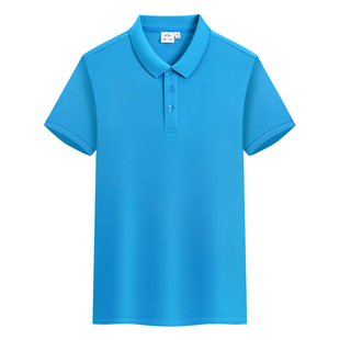 定制团体polo衫工作服短袖纯色翻领T恤企业文化衫印字logo刺绣