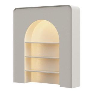 法式仿真壁炉直播间装饰柜客厅入户玄关展示柜北欧白色简约置物架