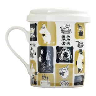 日本进口山加商店姆明Moomin陶瓷茶杯茶壶茶水分离带盖茶漏杯子杯