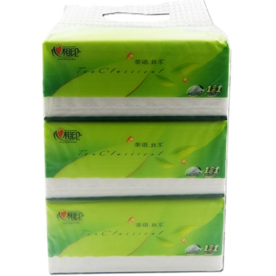 心相印茶语抽纸M号3层150抽抽纸