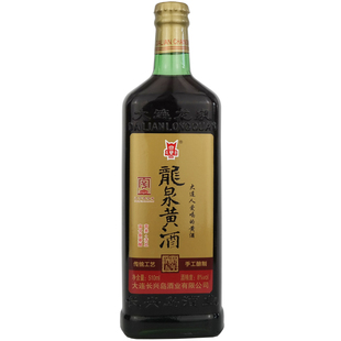 大连龙泉黄酒药引子用酒泡膏剂固元阿胶酒8八度瓶装干型低度低糖