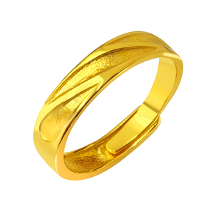 七夕礼物情侣对戒小众戒指饰品结婚三金道具莫比乌斯情侣仿金戒指