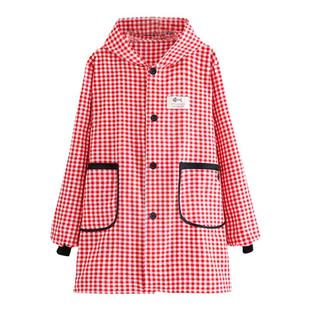 四季款透气防污不闷热家用厨房长袖护衣工作服罩衣围裙男女款简约