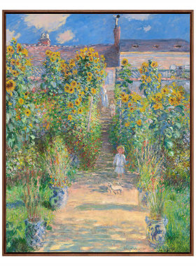 莫奈韦特伊画家的花园版画装饰画