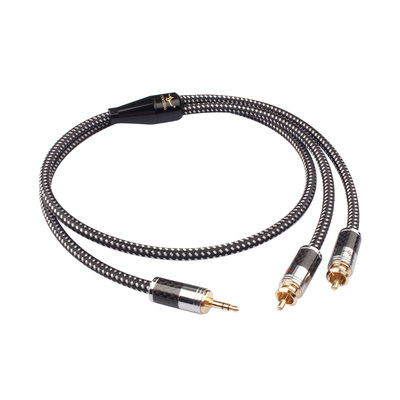 杨阳发烧纯铜3.5转双莲花音频线