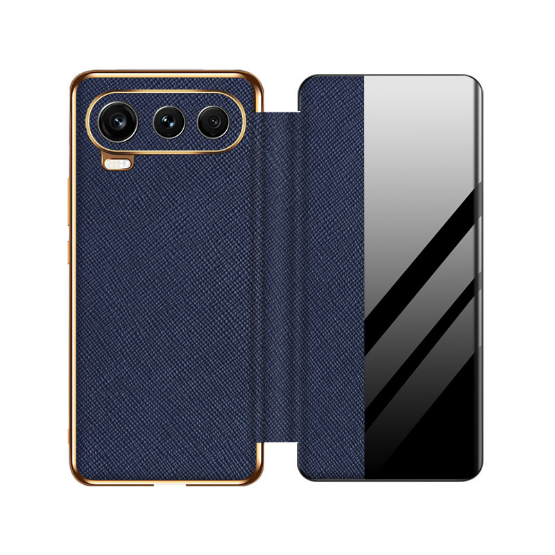 适用华为荣耀600手机壳honor600pro超级版保护POR磁吸侧窗透明皮套VKJ一AN00翻盖全包防摔VKI软VKIAN男女新款