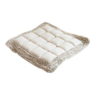 Flowering外贸韩式纯棉加厚防滑馒头坐垫汽车办公室沙发餐椅子垫