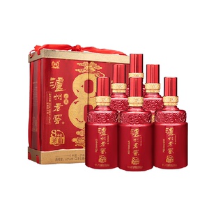 泸州老窖八年窖头曲品藏52度整箱装500ml6瓶
