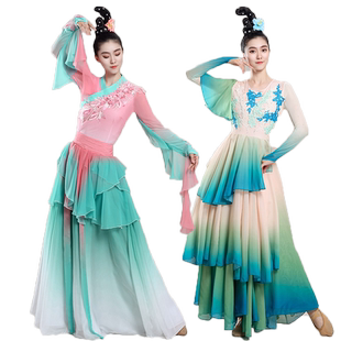 唤鱼清歌古典舞演出服女飘逸桃李杯剧目艺考裙舞蹈服醉清波舞蹈服
