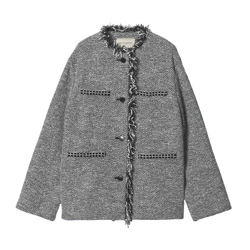 UNITED ARROWS26春夏新品女装气质落肩流苏小香外套15222990001