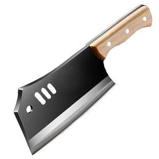 菜刀锻打高碳钢斩切两用刀家用斩骨刀超锋利切菜刀厨房厨师专用刀