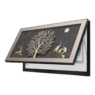 大尺寸电表箱装饰画配电多媒体盒遮挡箱挂画福禄轻奢高级感免打孔