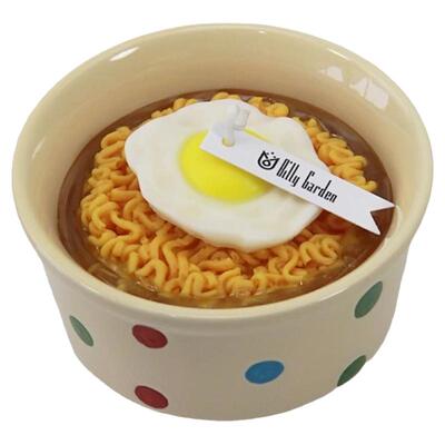 长寿面可爱鸡蛋泡面生日香薰蜡烛