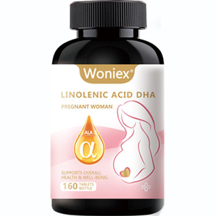 Woniex进口α亚麻酸孕妇专用dha孕期亚麻酸微囊粉胶囊营养倍恩母