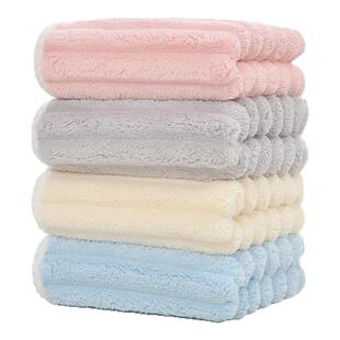 洁丽雅【加厚珊瑚绒毛巾】柔软亲肤吸水不掉毛家用洗脸洗澡干发巾