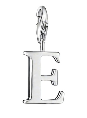 英文拼音字母E吊坠925银挂坠子托马斯萨博个性新年时尚春节首饰品
