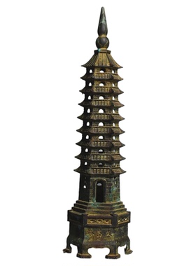 仿古青铜器七层文昌塔摆件
