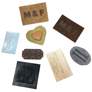 皮标定制立体异形印压字母logo标牌牛皮真皮PU皮革箱包帽皮牌定做