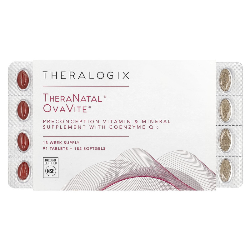 Theralogix,TheraNatal,OvaVite,91 片 + 182 粒软胶囊