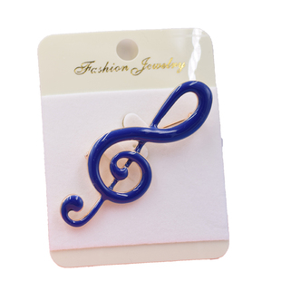 高音谱号徽章八分音符胸针时尚简约百搭西装开衫扣胸花别针配饰