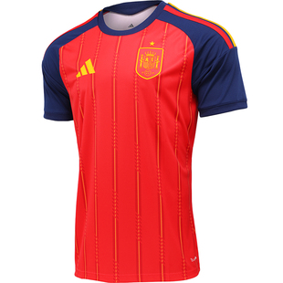 Adidas西班牙队主场球衣 2026年美加墨世界杯短袖足球服男JN4390