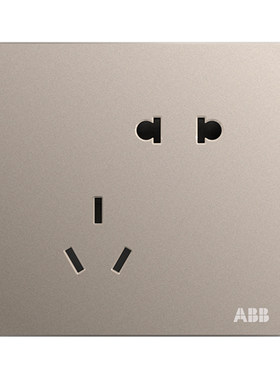 开关插座ABB轩致无框朝霞金色