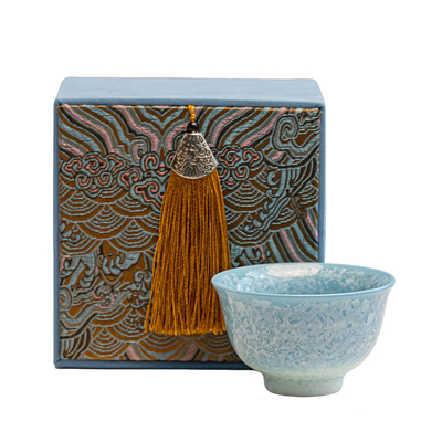 结晶釉禅定主人杯高档礼盒装