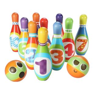 儿童保龄球玩具宝宝亲子互动早教益智室内外运动专用实心球男孩