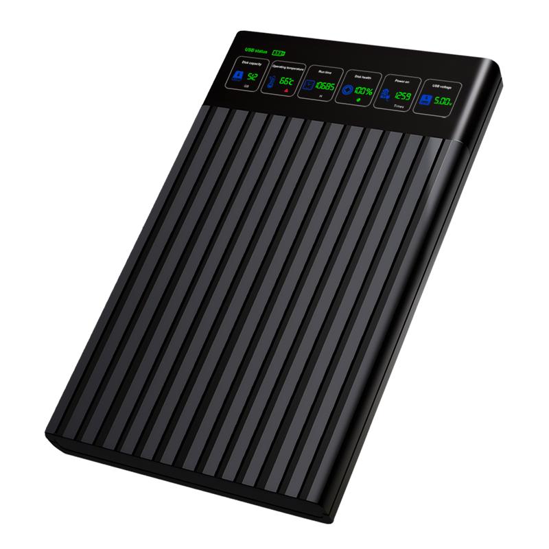 硕乐USB3.2数显移动硬盘盒子兼容3.0接笔记本机械固态SSD串口SATA