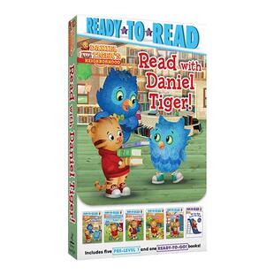 英文原版 Read with Daniel Tiger 跟小老虎丹尼尔一起阅读6本套装合集 Ready to Read准备阅读系列 英文版 进口英语原版书籍