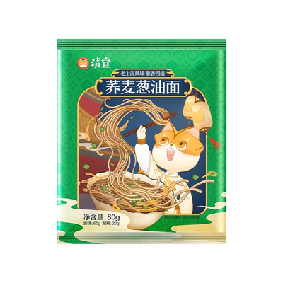 清宜荞麦面免煮葱油拌面非油炸