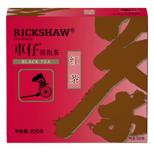 包邮 立顿车仔红茶100包*2盒 400克袋泡茶 精选红茶包绿茶茉莉花