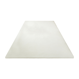 地毯米白纯色高级感地垫主卧室床边毯加厚短绒全铺床前脚垫可机洗