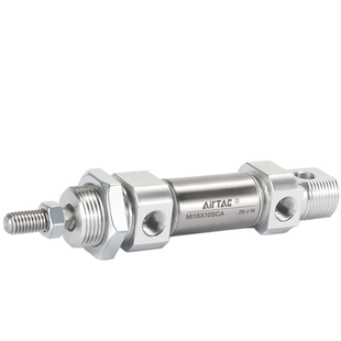 亚德客不锈钢迷你气缸MI8*12*16*25X10X30X40X50X60/70X75X100SCA