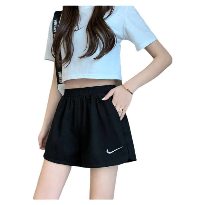 潮牌短裤女2025夏季新款宽松ins学生休闲运动五分中裤高腰健身裤